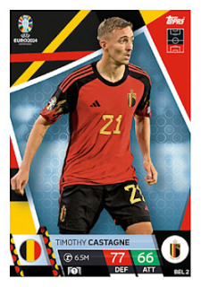 Timothy Castagne Belgium Topps Match Attax EURO 2024 #BEL2